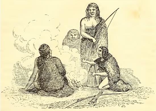 Patagonians. Sketched by A. T. Agate. Engraved by J. H. Brightly.