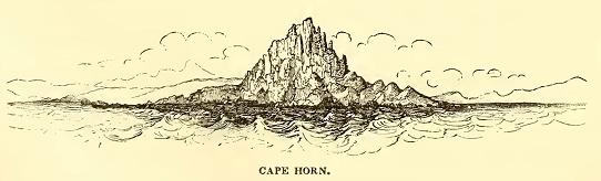 Cape Horn. Sketched by J. B. Dale. U.S.N. Engraved by R. H. Pease.