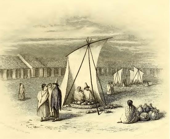 Market-Place. St. Jago. Sketched by J. Drayton. Engraved by J. F. E. Prudhomme.