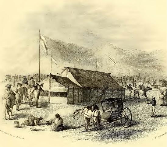 Amancaes. Peru. Sketched by J. Drayton. Engraved by J. N. Gimbrede.