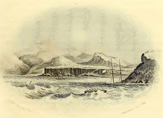 Porto Praya. Sketched by C. Wilkes. U.S.N. Engraved by W. H. Ellis.