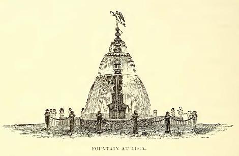 Fountain. Lima. Sketched by A. T. Agate. Engraved by J. H. Brightly.