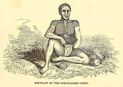 One-Handed chief. Sketched by A. T. Agate. Engraved by J. H. Brightly.