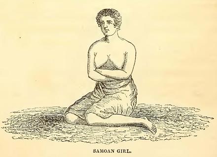 Samoan Girl. Sketched by A. T. Agate. Engraved by R. S. Gilbert