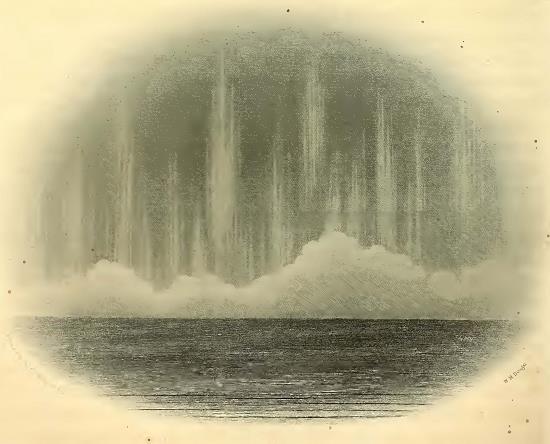 Aurora Australis. Sketched by C. Wilkes, U. S. N. Engraved by W. H. Dougal