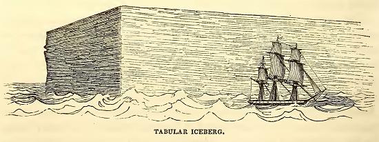 Tabular Iceberg. Sketched by C. Wilkes, U. S. N. Engraved by B. F. Childs