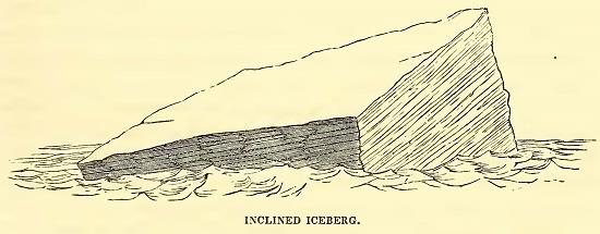 Inclined Iceberg. Sketched by C. Wilkes, U. S. N. Engraved by B. F. Childs