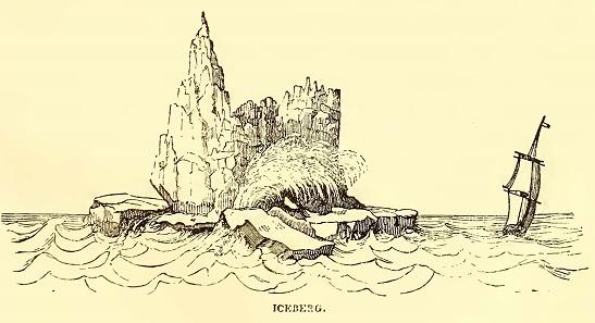 Iceberg. Sketched by C. Wilkes, U. S. N. Engraved by B. F. Childs