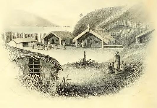 Pomare's House. Drawn by A. T. Agate. Engraved by W. E. Tucker