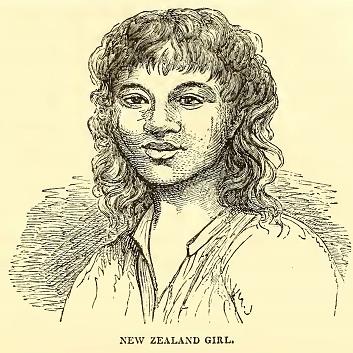 New Zealand Girl.  Sketched by A. T. Agate. Engraved by J. J. Butler