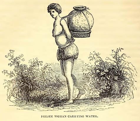 Feejee Woman. Sketched by A. T. Agate. Engraved by T. H. Mumford.
