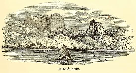Dillon's Rock. Sketched by A. T. Agate. Engraved by J. J. Butler.