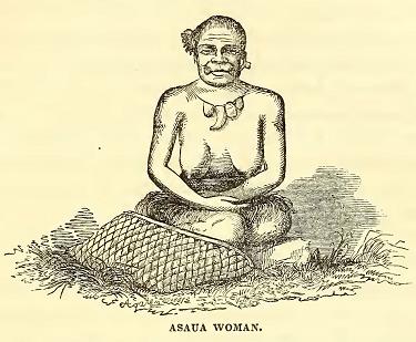 Asaua Woman. Sketched by A. T. Agate. Engraved by R. H. Pease.