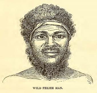 Wild Feejee Man. Sketched by A. T. Agate. Engraved by R. S. Gilbert.