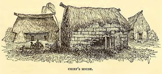 Chief's House. Sketched by A. T. Agate. Engraved by J. J. Butler.
