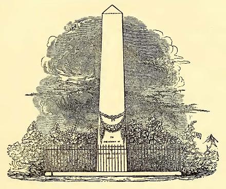 Monument. Sketched by J. Drayton. Engraved by J. J. Butler.