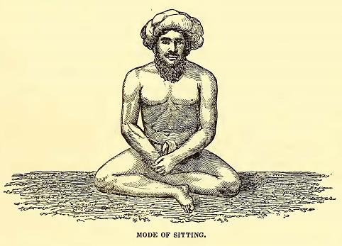 Mode of Sitting. Sketched by A. T. Agate. Engraved by R. S. Gilbert.