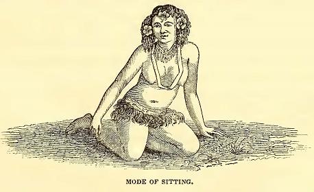 Mode of Sitting. Sketched by A. T. Agate. Engraved by R. S. Gilbert.