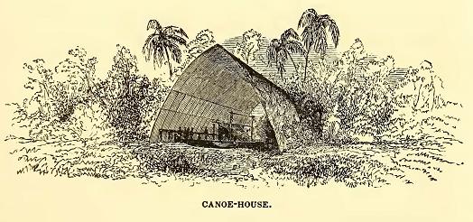 Canoe-House. Sketched by A. T. Agate. Engraved by R. S. Gilbert.