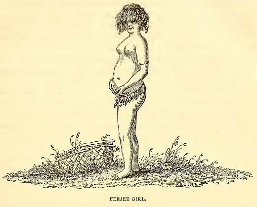 Feejee Girl. Sketched by J. Drayton.* Engraved by R. S. Gilbert.