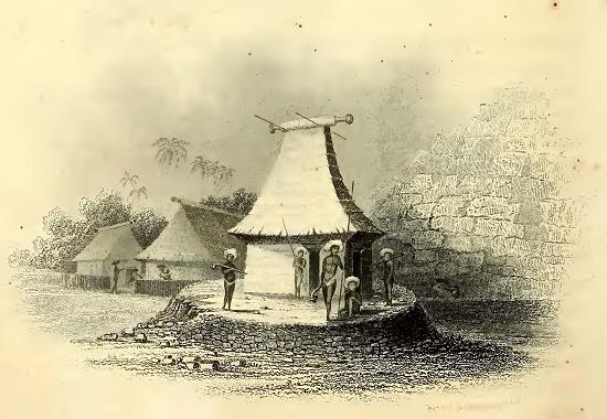 Mbure-House. Sketched by J. Drayton. Engraved by Smillie and Hinchelwood.