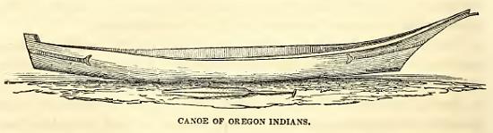 Canoe of Oregon Indians.