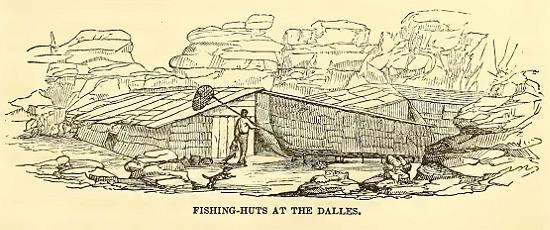 Fishing Huts. Drawn by J. Drayton. Engraved by J. J. Butler.