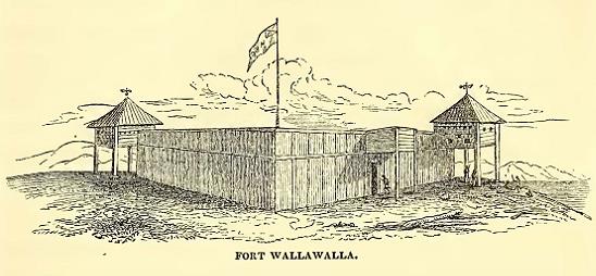 Fort Wallawalla. Drawn by J. Drayton. Engraved by R. S. Gilbert.