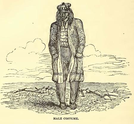 Indian Costume (male). Drawn by J. Drayton. Engraved by J. J. Butler.