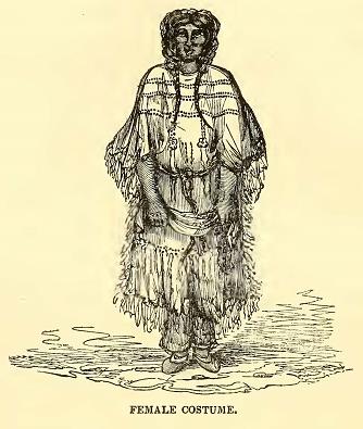 Indian Costume (female). Drawn by J. Drayton. Engraved by J. J. Butler.