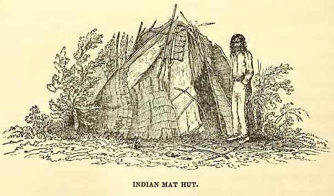 Mat Hut. Drawn by J. Drayton. Engraved by R. S. Gilbert.